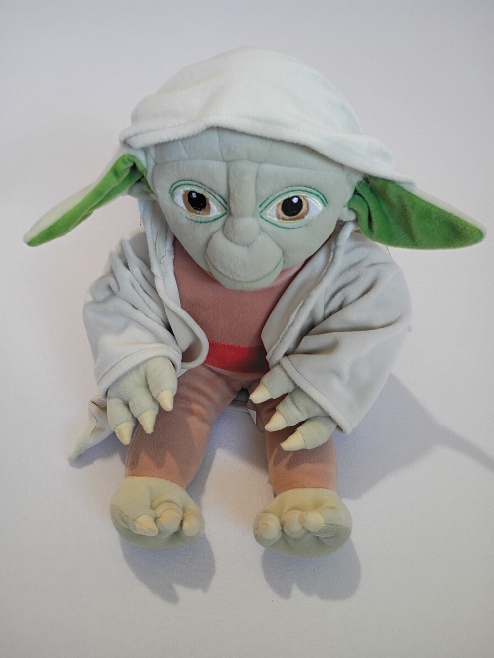 Star Wars 18 Inch Yoda plush features a removable tan robe Green, Brown, Tan